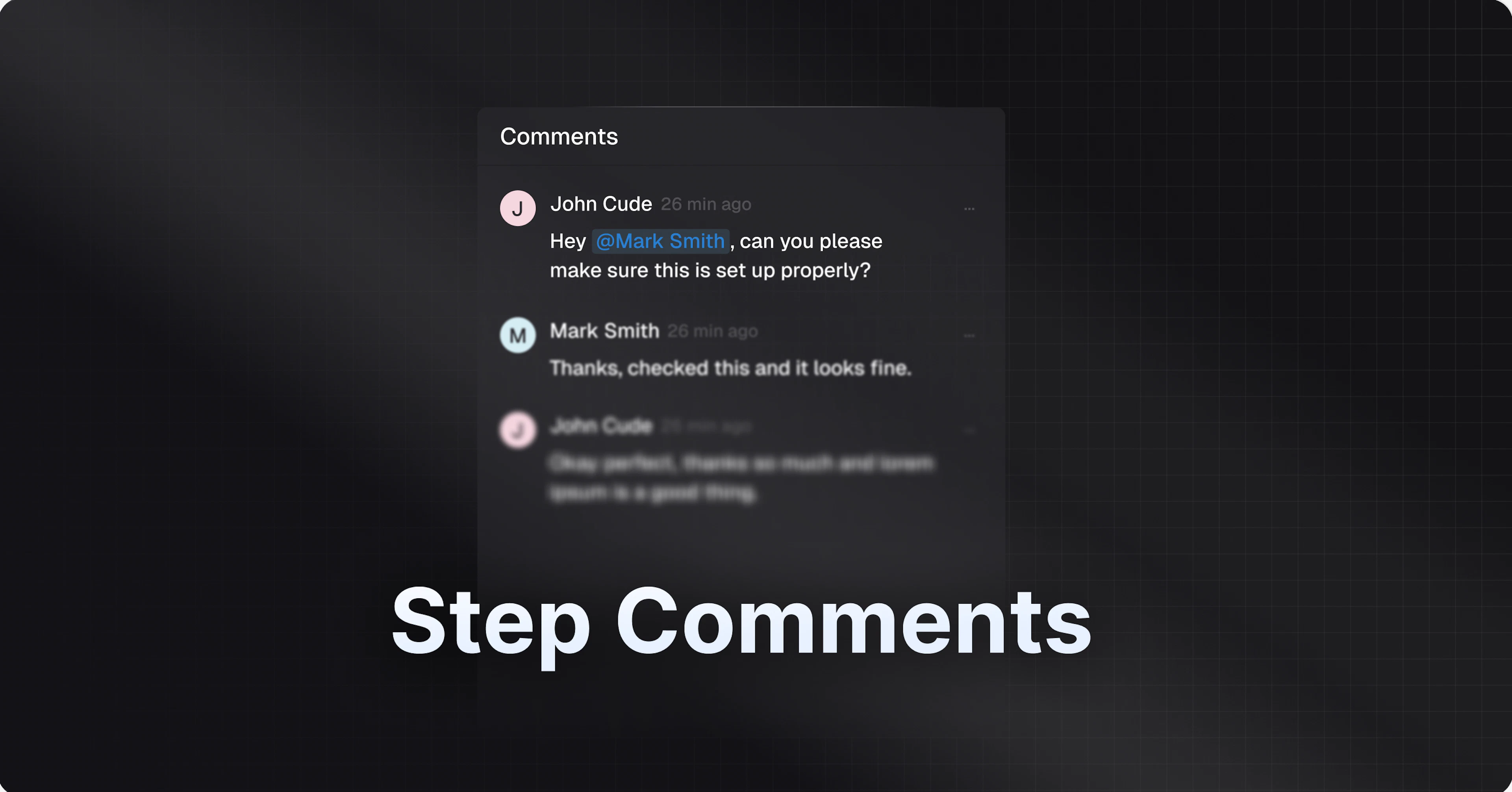 Step Comments