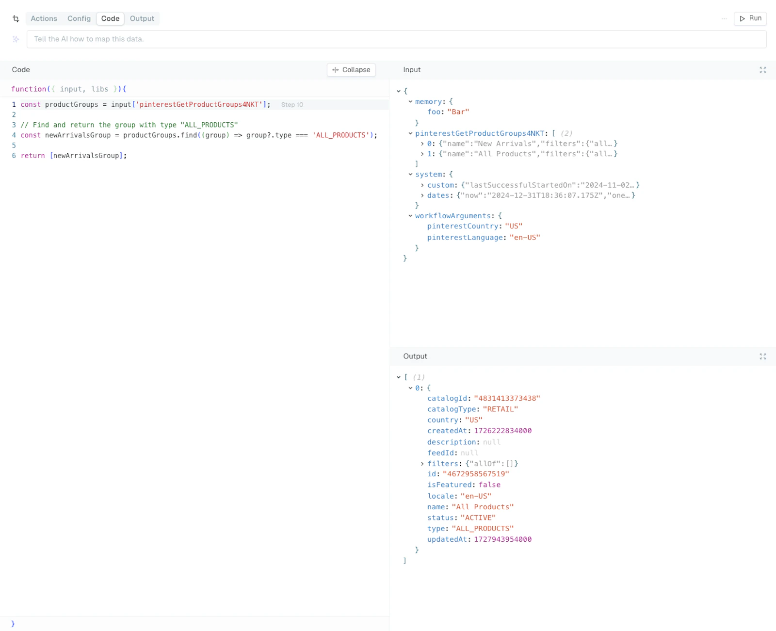 Code illustration